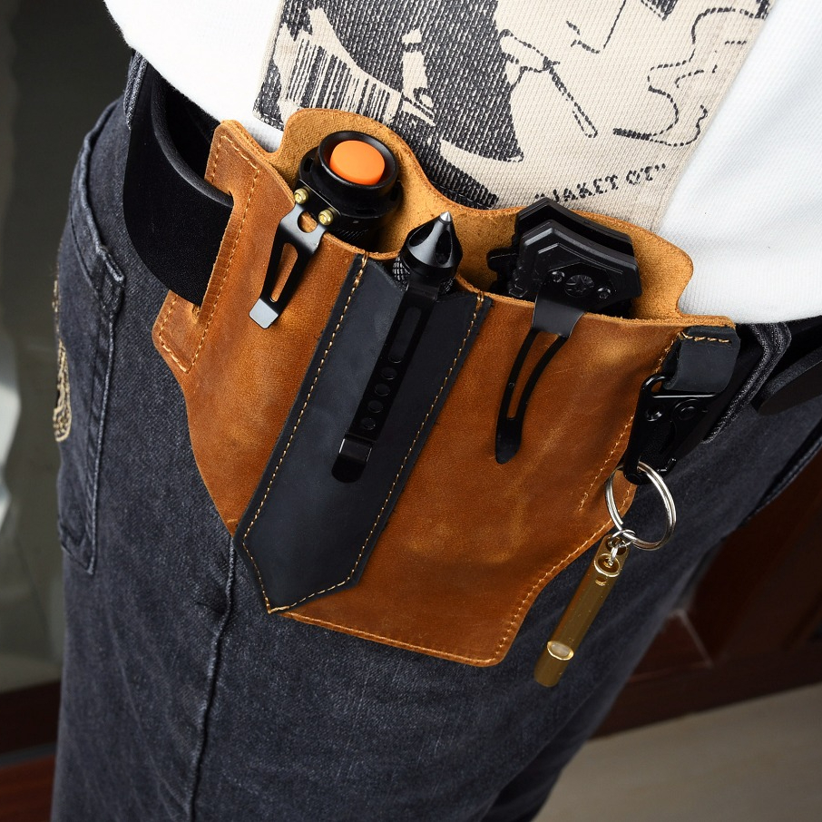Edc Carry Fanny Pack - Tas Pinggang Taktis Perjalanan Pria, Tas