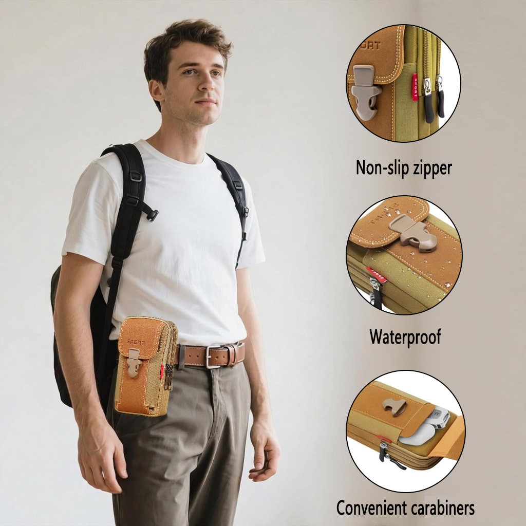 Edc Everyday Carry Bag - TRALOW Tas Pinggang EDC Multi Saku