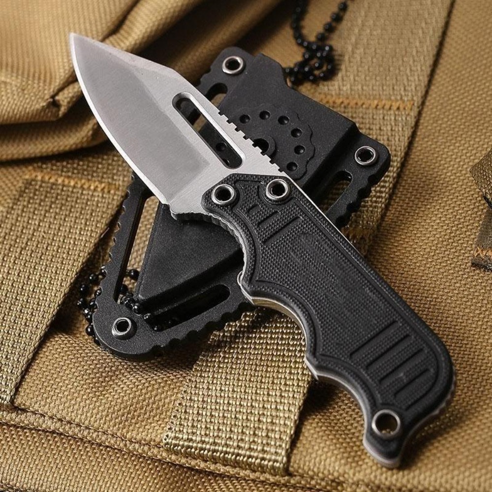 Everyday Carry (Edc) Knife - Pisau Leher Portabel dengan Sarung Kydex,