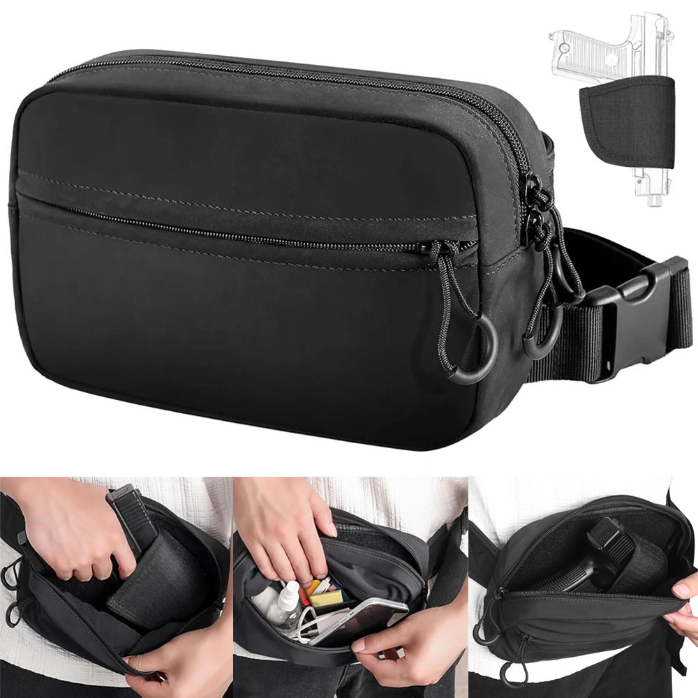 Edc Carry Fanny Pack - Tas Senapan Pembawa Tersembunyi Kantong Penyangga