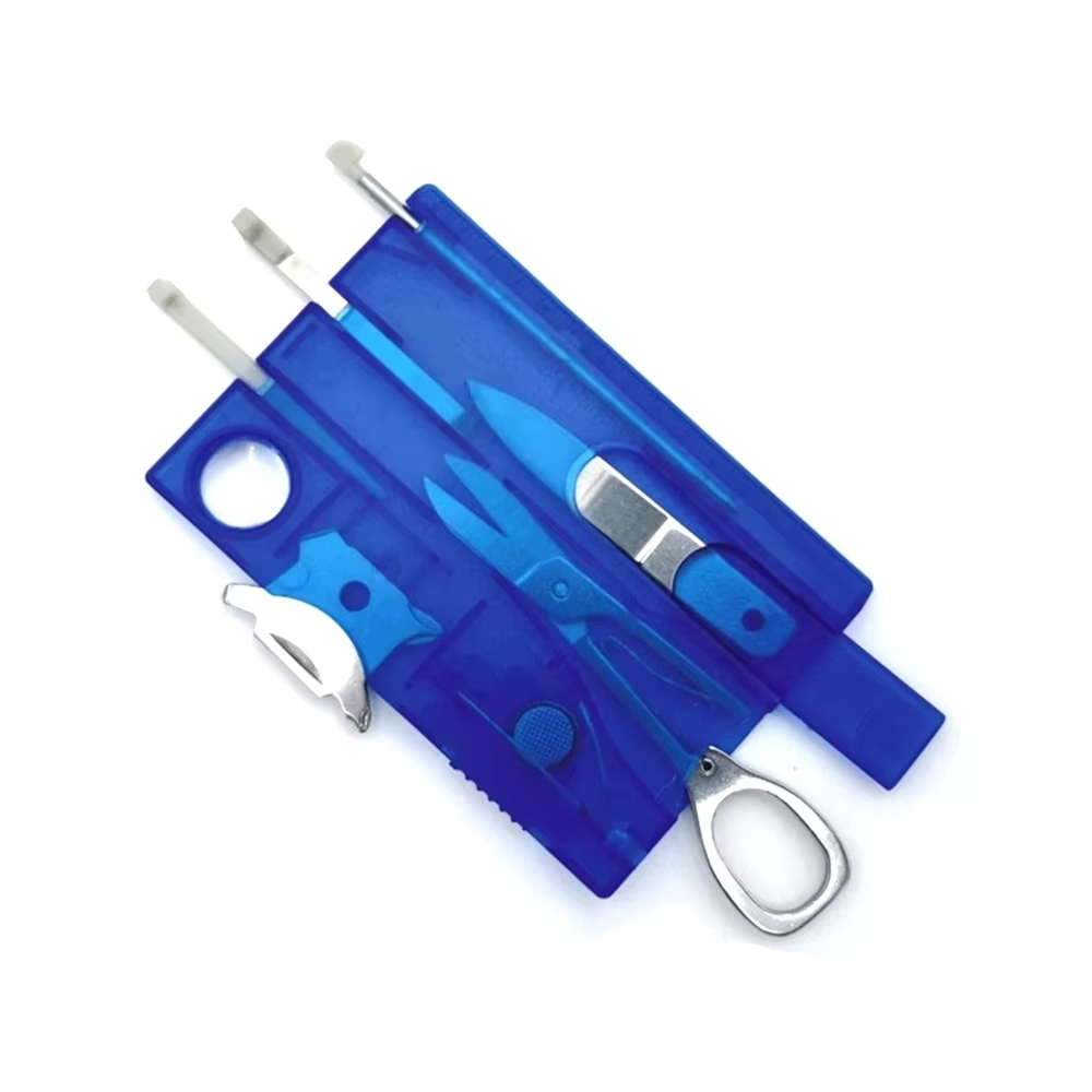 Multitool Credit Card - Alat Multifungsi Portabel 10-in-1 Ukuran Kartu