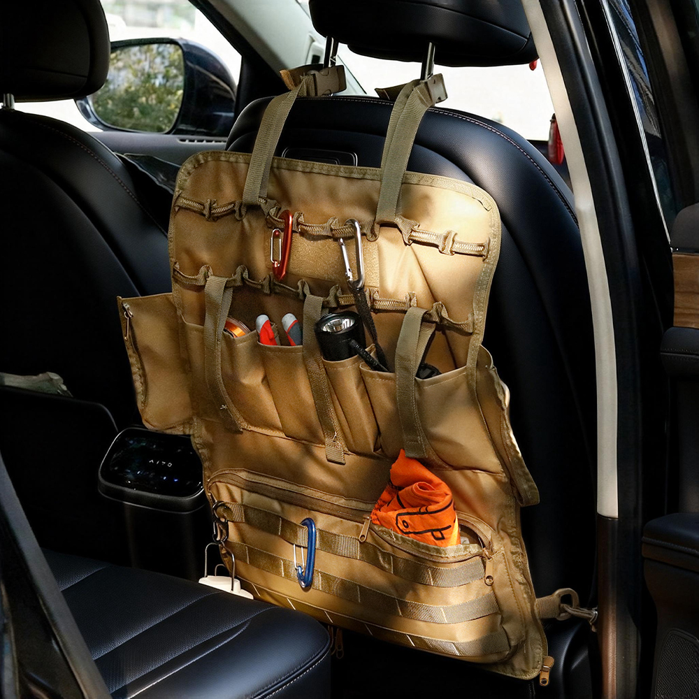 Edc Car Carry - Organizer Sandaran Kursi Taktis MOLLE yang