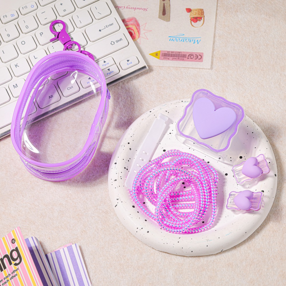 Cable Winder Keychain - Kantong Penyimpanan Tas Gantungan Kunci +