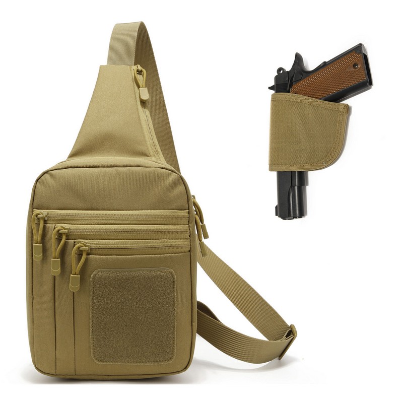 Edc Concealed Carry Backpack - Tas dada taktis Pistol sarung Pistol