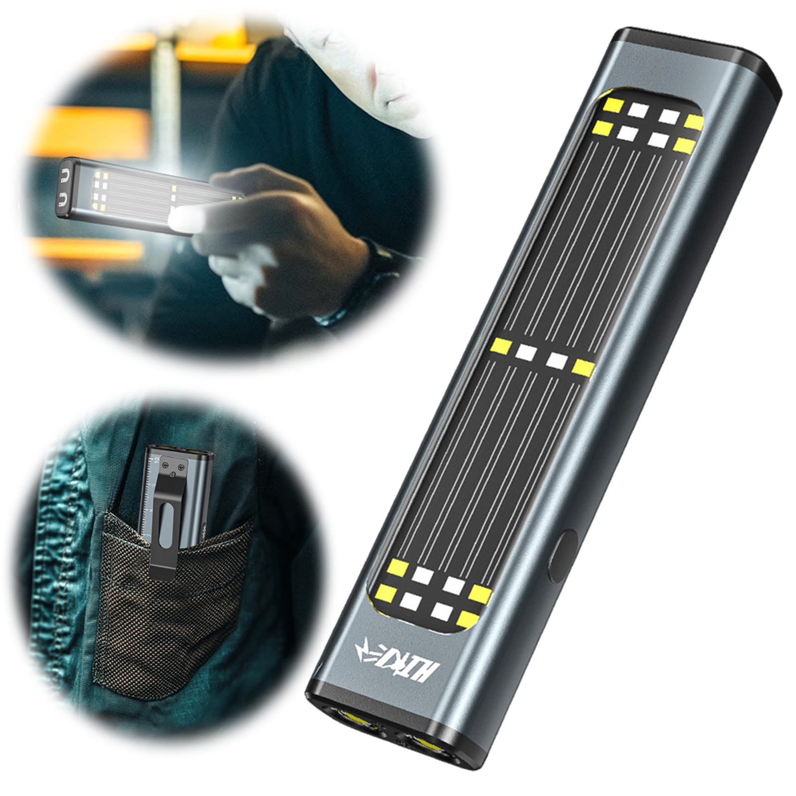 Edc Car Carry - Senter EDC Datar dengan Basis Magnetik