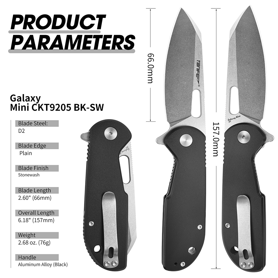 Everyday Carry (Edc) Knife - TONIFE Galaxy Mini CKT9205 Pisau Lipat