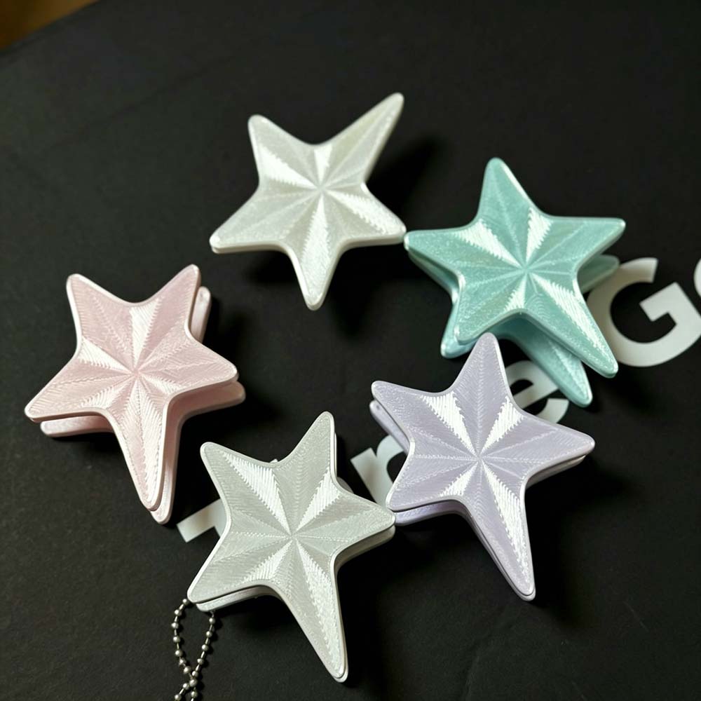 Cable Winder Keychain - Penggulung Kabel Bintang 3D yang Lucu,