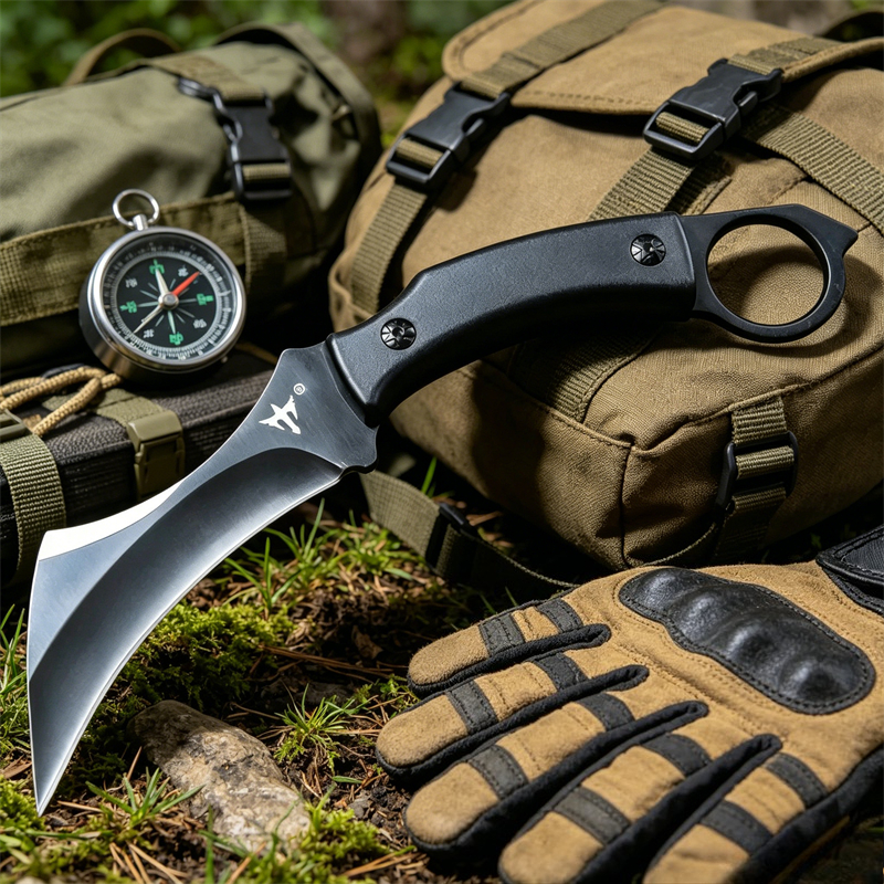 Everyday Carry (Edc) Knife - Pisau Cakar D2 Blade G10 Gagang