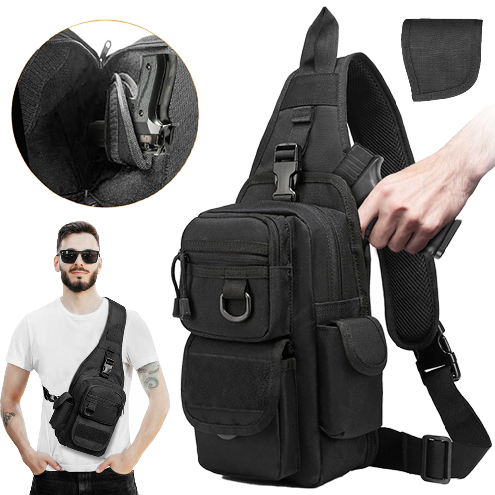 Edc Concealed Carry Backpack - Tas Pistol Taktis Tas Senjata Tersembunyi