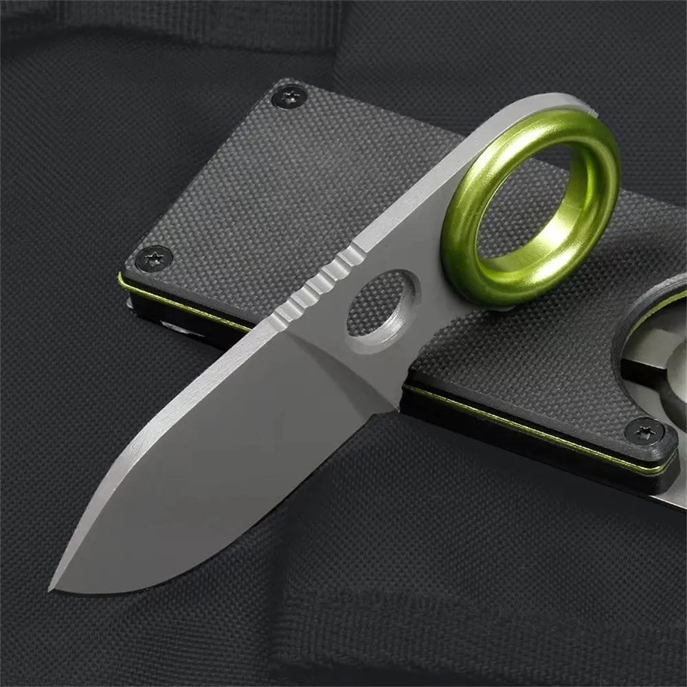 Pisau Lipat Mini Ring Fixed Bl - Everyday Carry (Edc) Knife ulasan dan harga