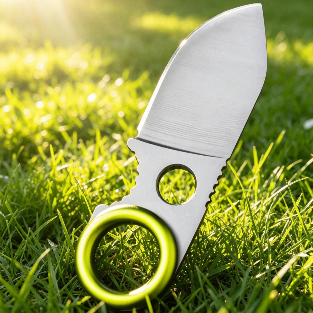 Pisau Lipat Mini Ring Fixed Bl - Everyday Carry (Edc) Knife ulasan dan harga