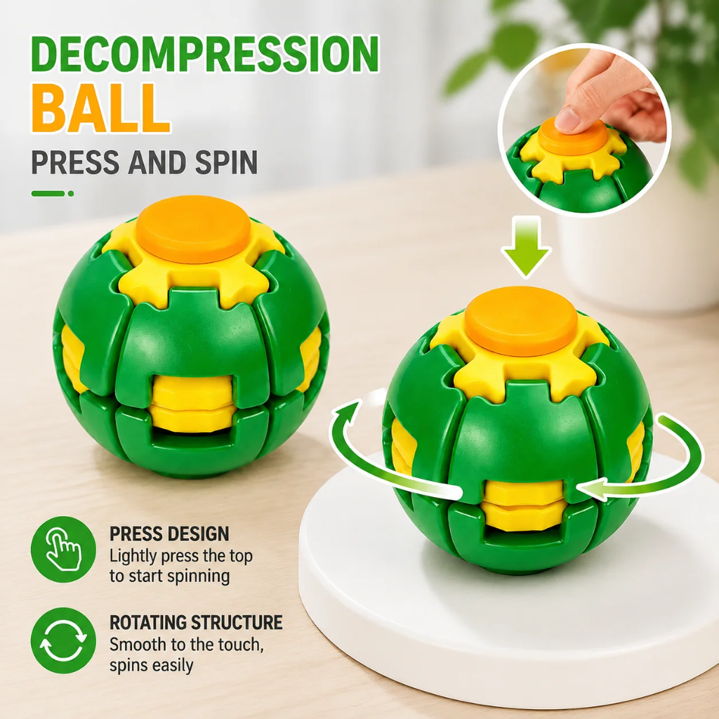 Bola Fidget Putar Tekan Baru,  - Fidget Spinner Bearing ulasan dan harga