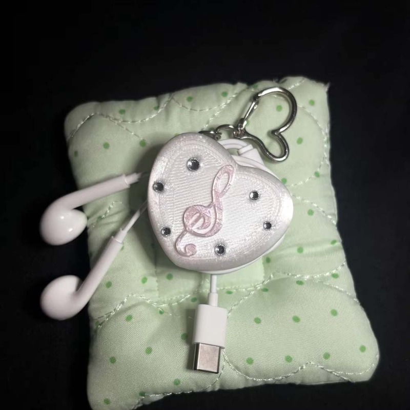 Pengatur Kabel Bentuk Hati Not - Cable Winder Keychain ulasan dan harga