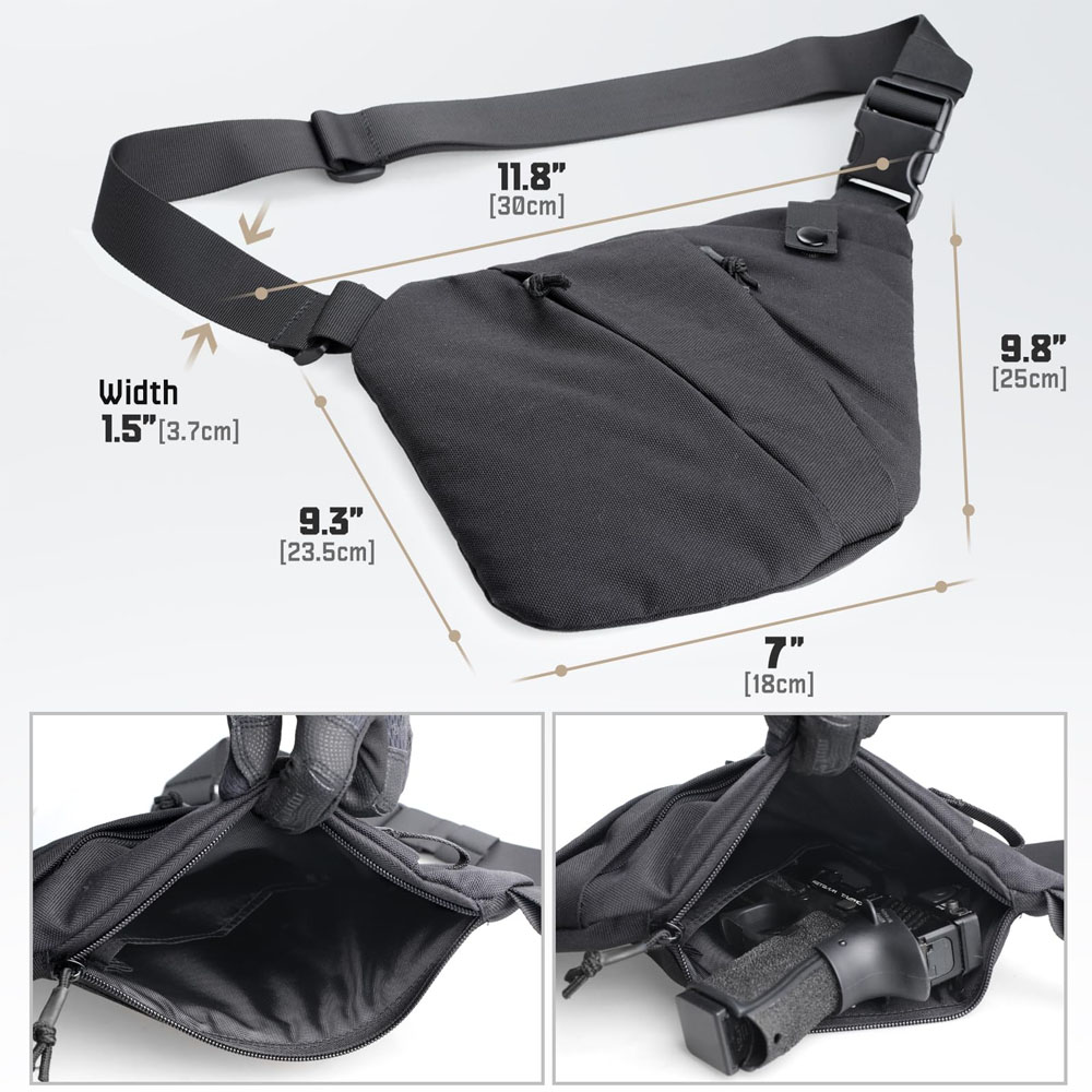 Tas gendong Pistol tersembunyi - Edc Carry Handgun ulasan dan harga