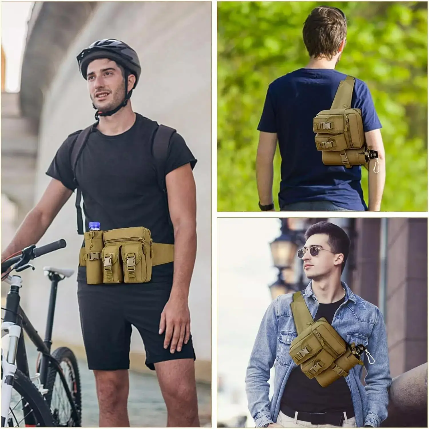 Paket Fanny Taktis untuk Pria  - Edc Carry Fanny Pack ulasan dan harga