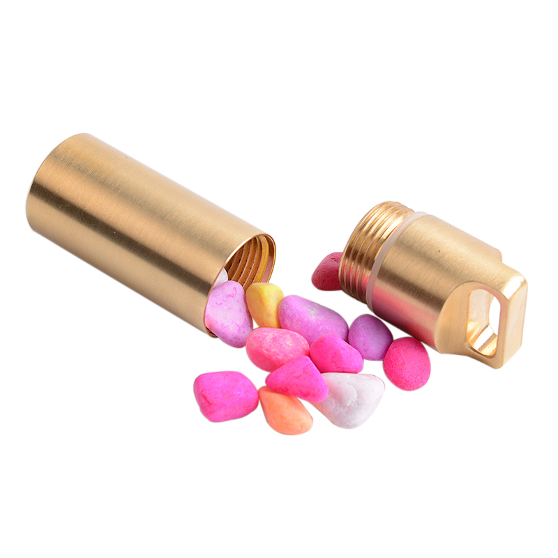 Kuningan Kedap Udara Kedap Air - Pill Fob Capsule ulasan dan harga