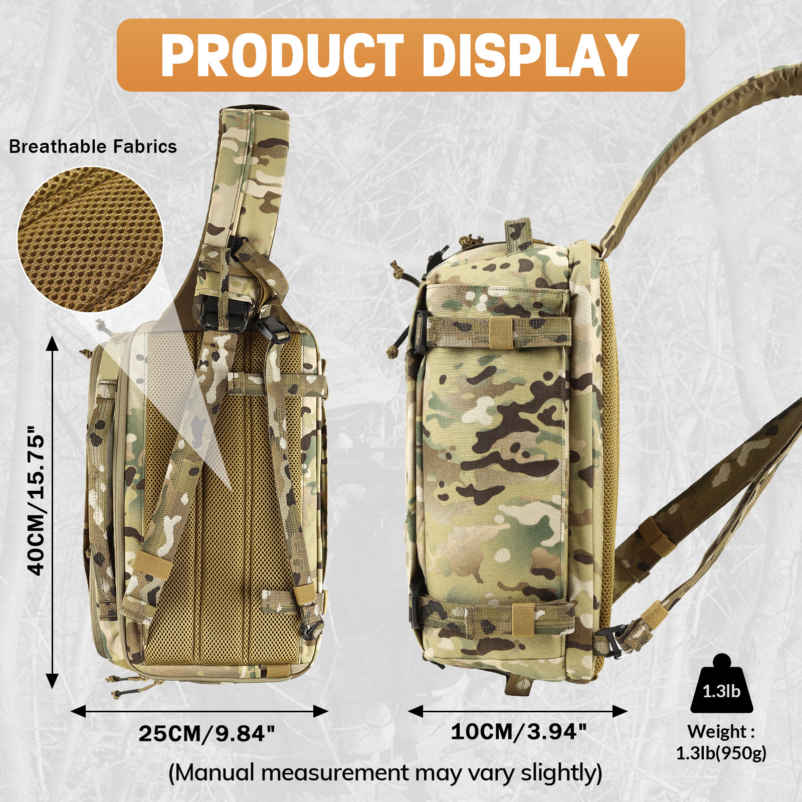 VOTAGOO 13L Tas Selempang Takt - Edc Concealed Carry Sling Bag ulasan dan harga