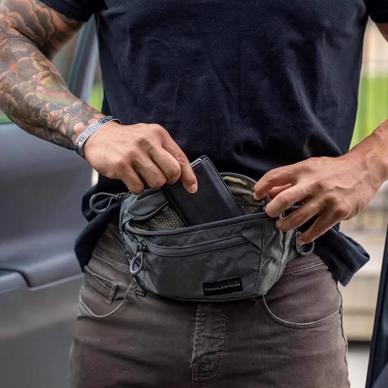 Tas Pinggang Pria dengan Tali  - Edc Carry Fanny Pack ulasan dan harga