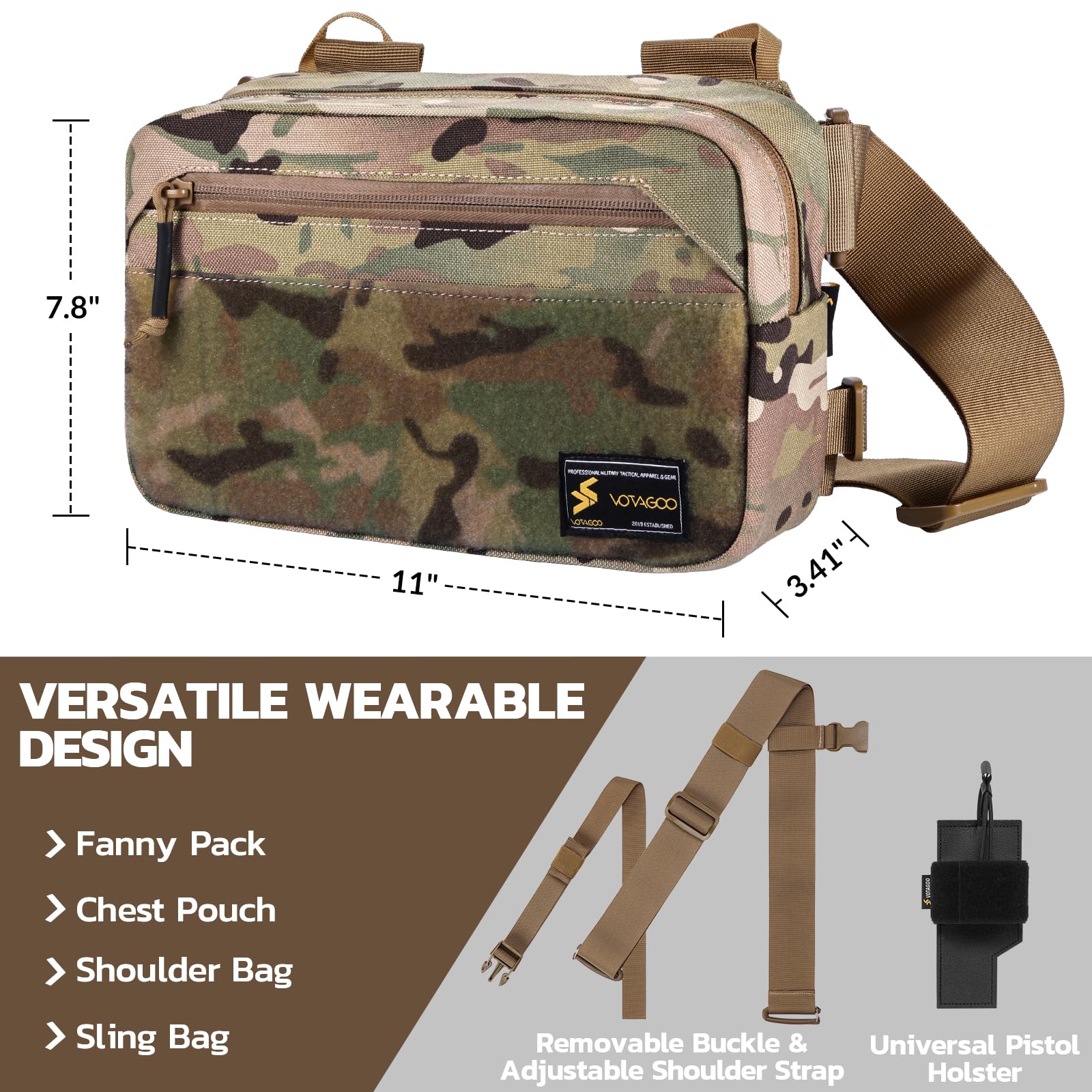Paket Fanny Taktis, Tas Selemp - Edc Concealed Carry Sling Bag ulasan dan harga