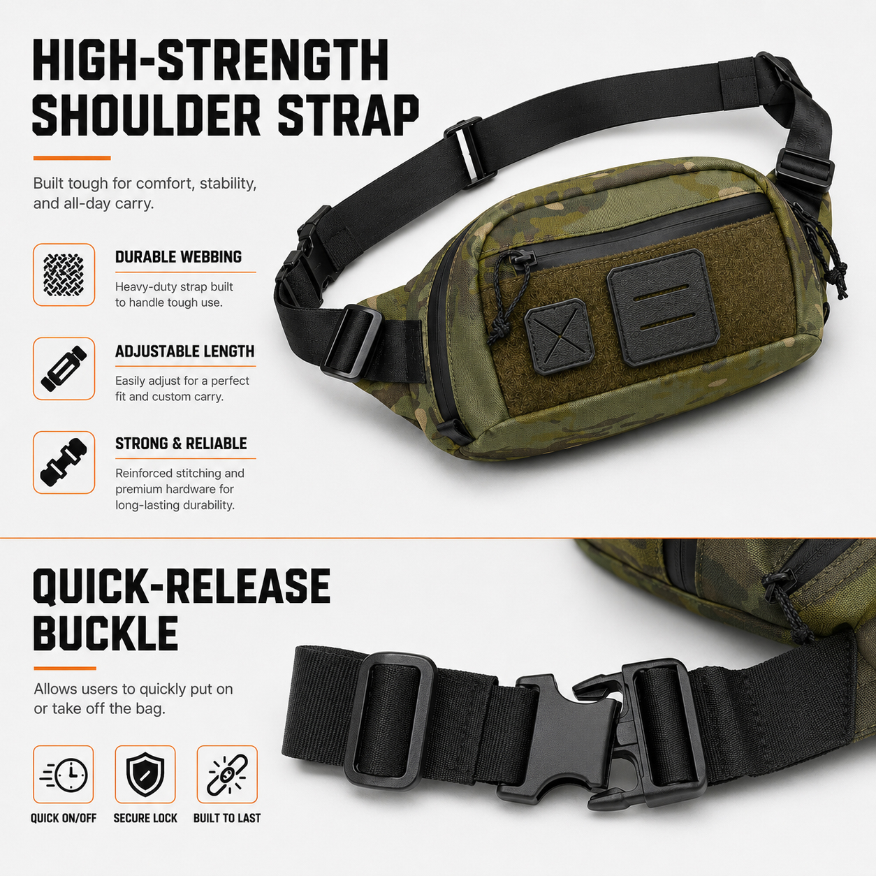 Tas Pinggang Taktis EDC Sling  - Edc Concealed Carry Sling Bag ulasan dan harga