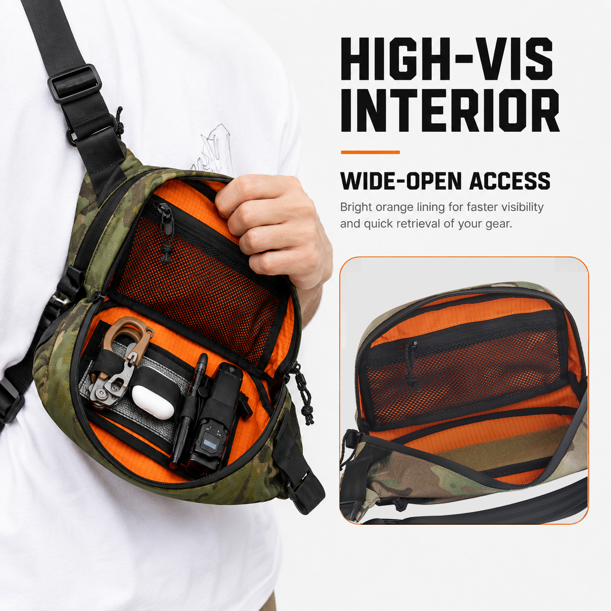 Tas Pinggang Taktis EDC Sling  - Edc Concealed Carry Sling Bag ulasan dan harga