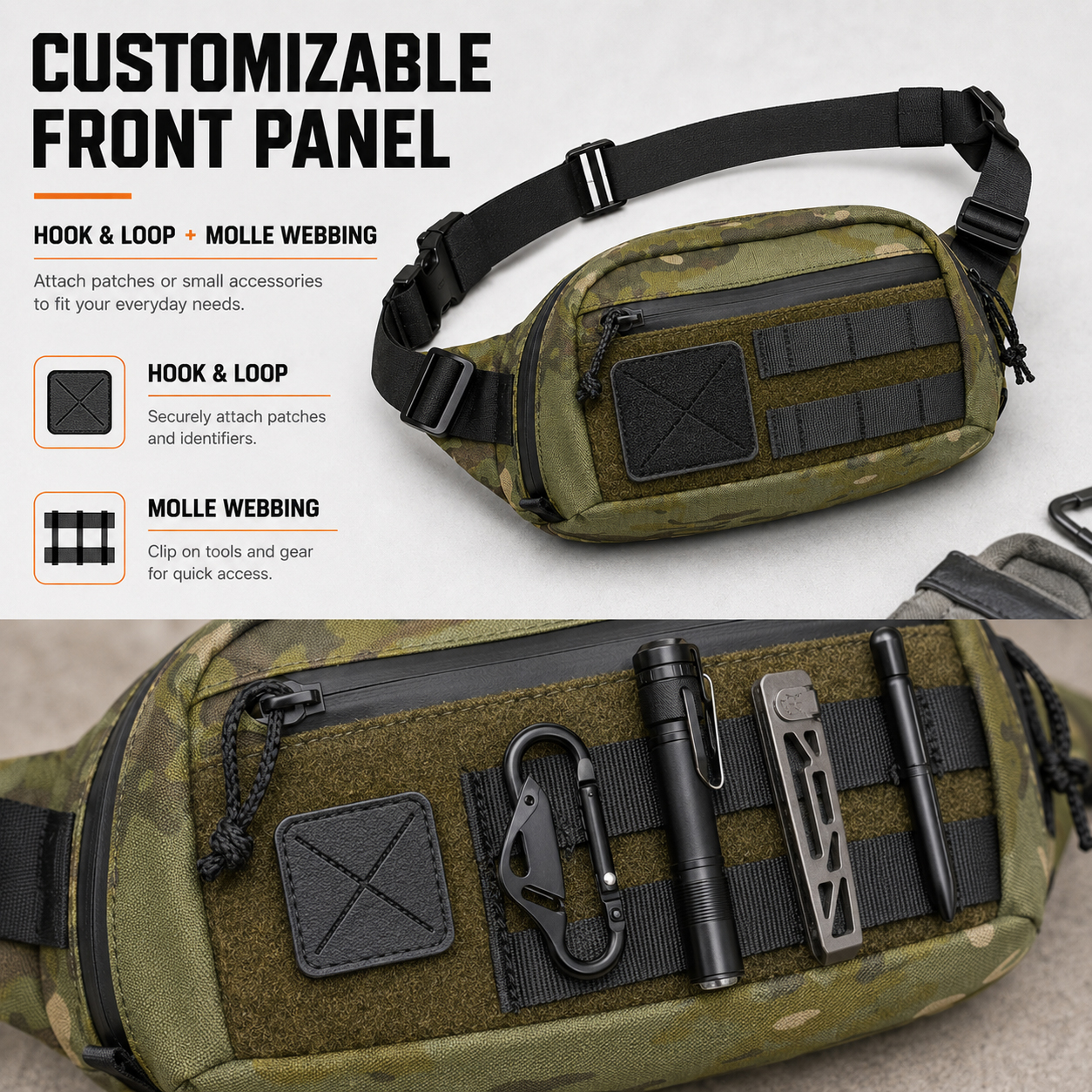 Tas Pinggang Taktis EDC Sling  - Edc Concealed Carry Sling Bag ulasan dan harga