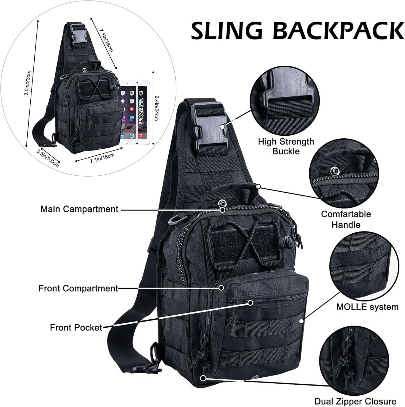 Tas Selempang Taktis Durable N - Edc Everyday Carry Bag ulasan dan harga