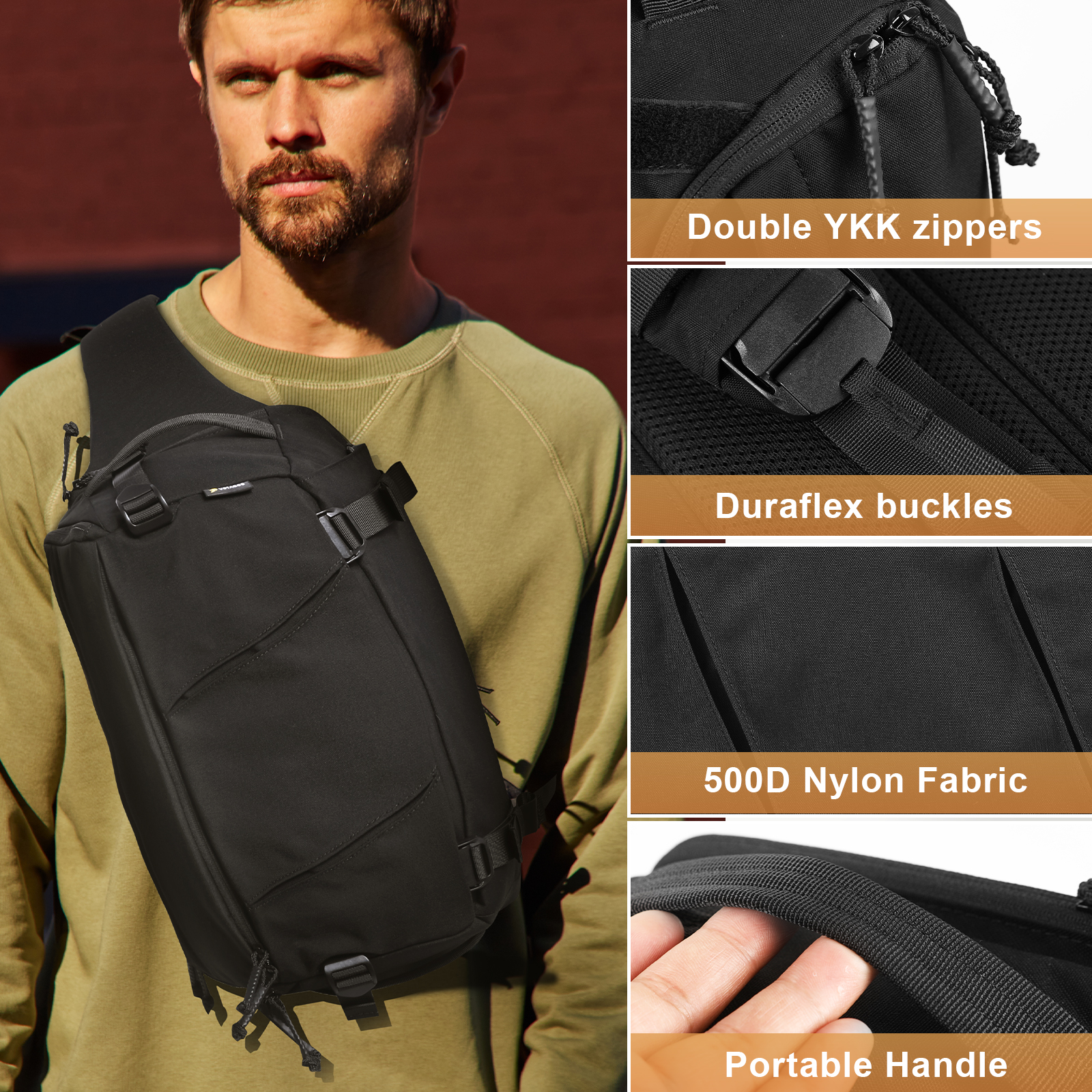 VOTAGOO 13L Tas Selempang Takt - Edc Concealed Carry Sling Bag ulasan dan harga