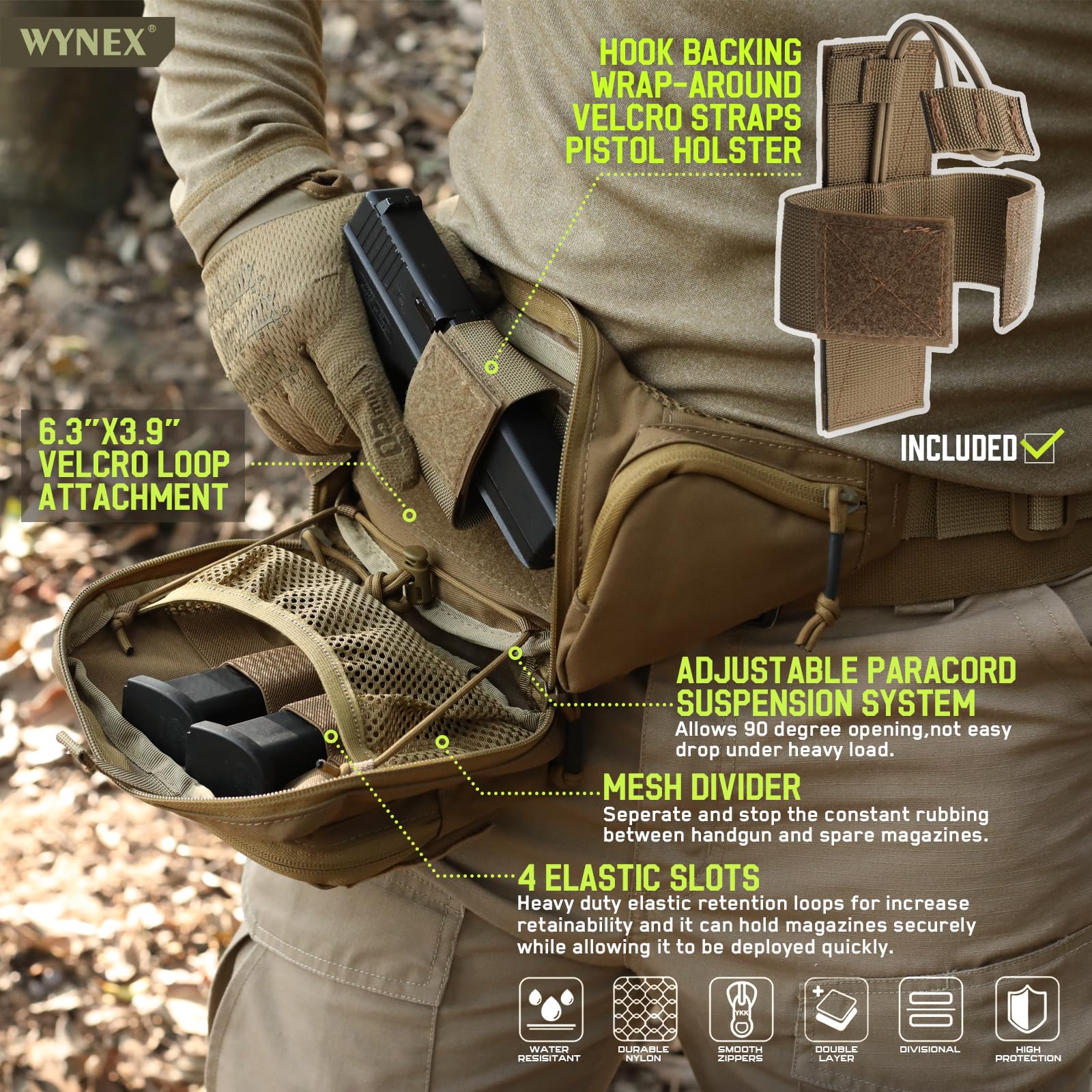 Tas Pinggang Taktis untuk Meny - Edc Carry Fanny Pack ulasan dan harga