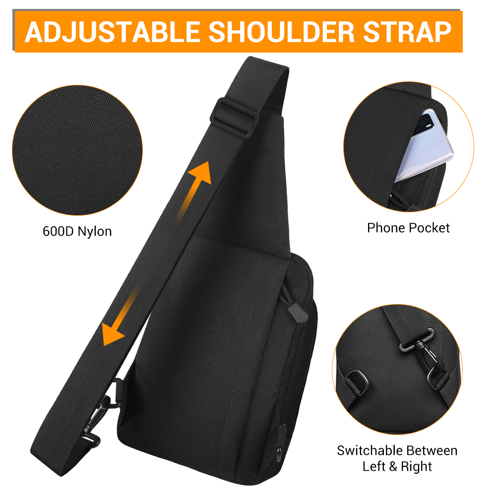 Tas Pistol Taktis untuk Membaw - Edc Concealed Carry Sling Bag ulasan dan harga
