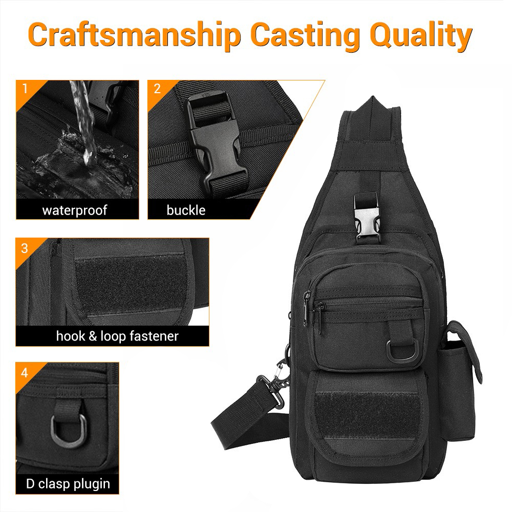 Tas Penyimpanan Senjata Taktis - Edc Concealed Carry Sling Bag ulasan dan harga