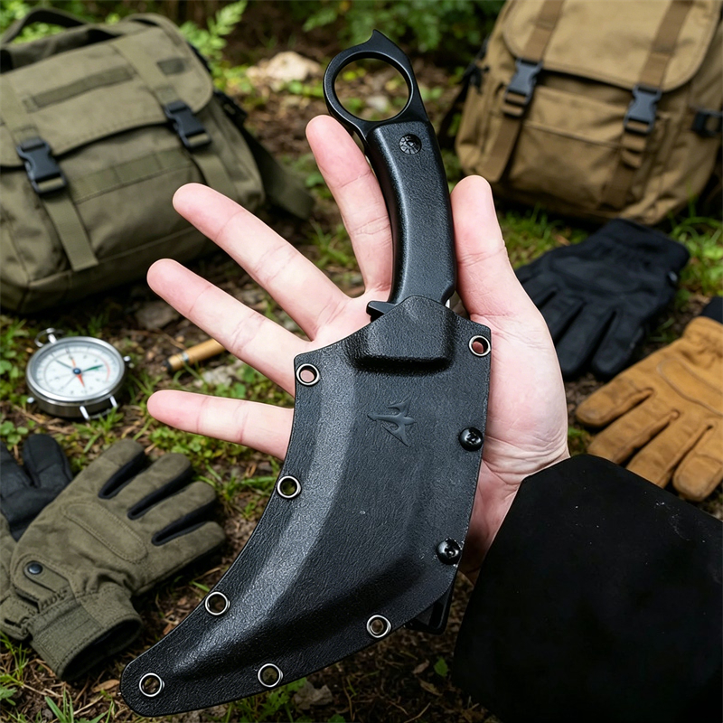 Pisau Cakar D2 Blade G10 Gagan - Everyday Carry (Edc) Knife ulasan dan harga