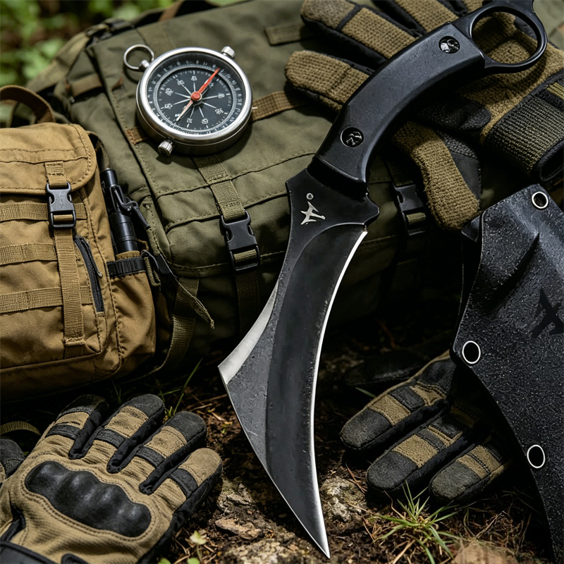 Pisau Cakar D2 Blade G10 Gagan - Everyday Carry (Edc) Knife ulasan dan harga