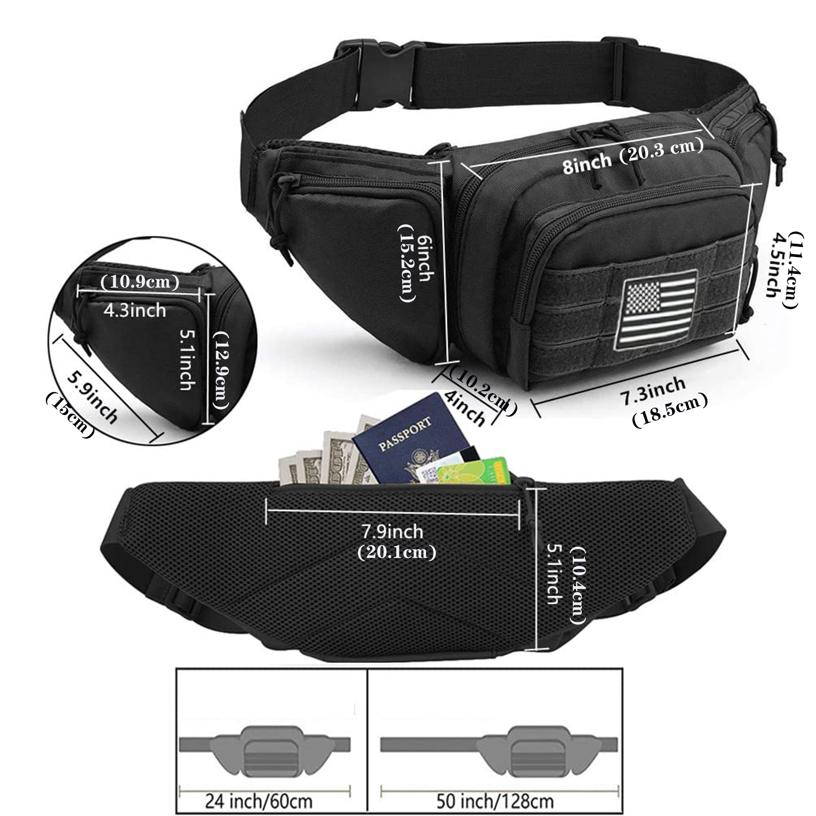 Tas Pinggang Taktis Sarung Pis - Edc Carry Fanny Pack ulasan dan harga
