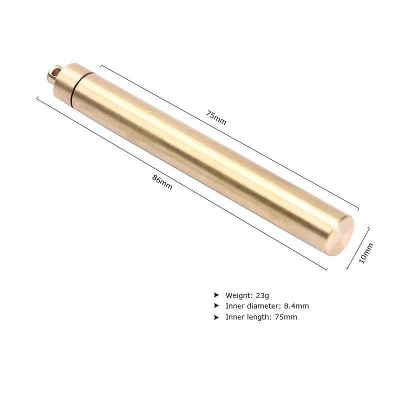 Kuningan Kedap Udara Kedap Air - Pill Fob Capsule ulasan dan harga
