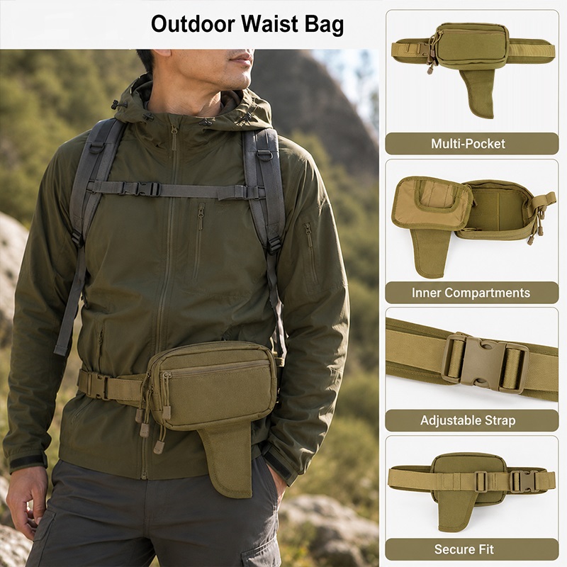 Tas Pinggang Multifungsi Nilon - Edc Carry Fanny Pack ulasan dan harga