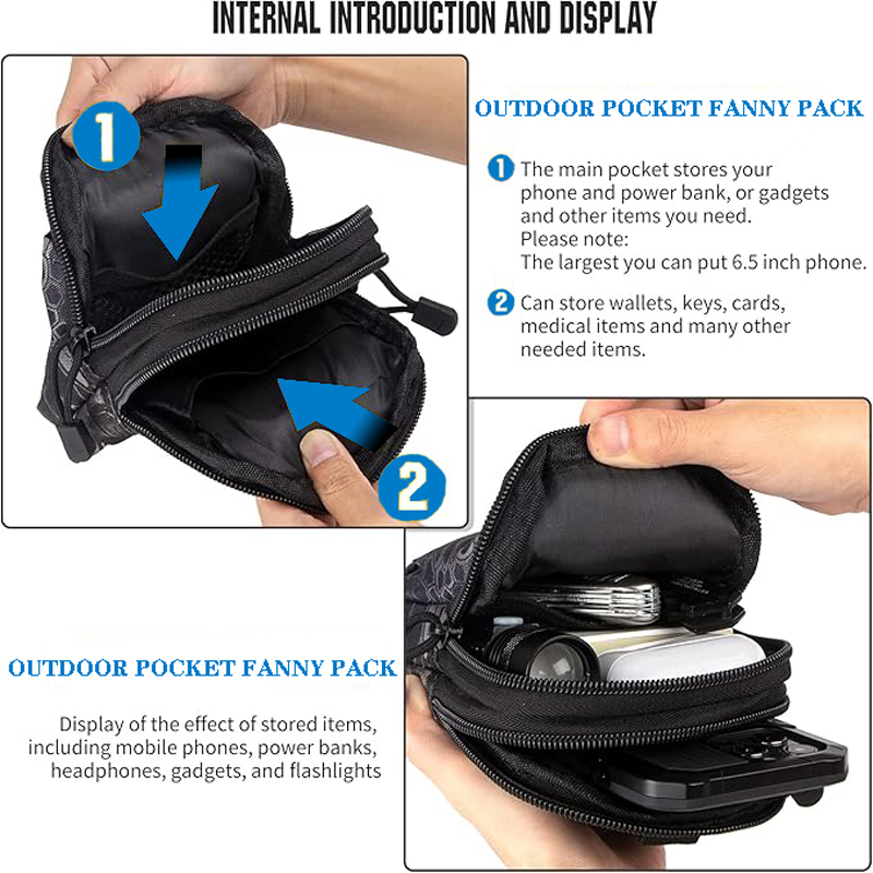 Tas Pinggang Kantong Molle Tak - Edc Carry Pack ulasan dan harga