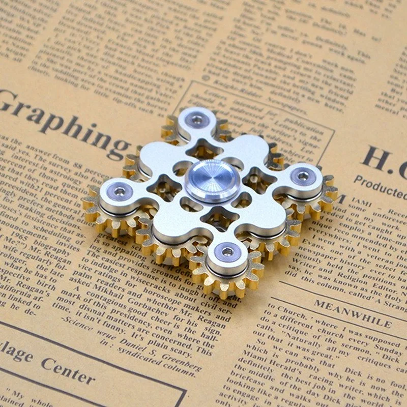 Pemutar Tangan 9 Roda Gigi Log - Fidget Spinner Bearing ulasan dan harga