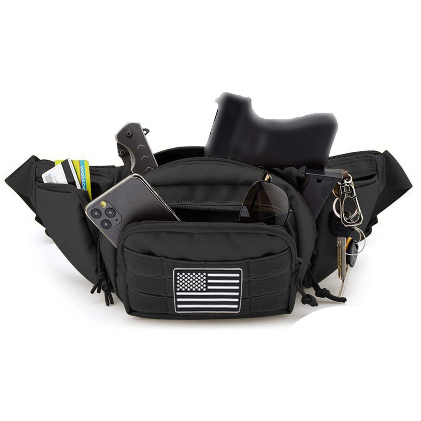 Tas pinggang taktis pria wanit - Edc Carry Fanny Pack ulasan dan harga